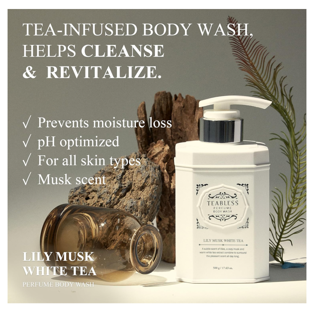 TEABLESS Lily Musk White Tea Perfumed Body Wash