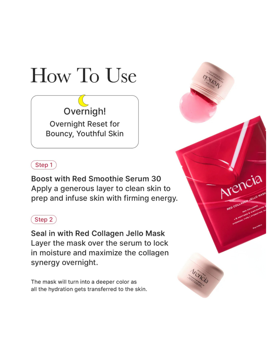 Arencia Red Collagen Jello Mask