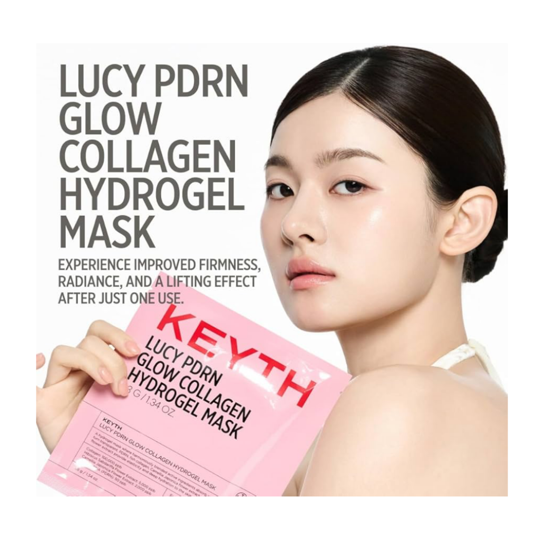 KEYTH LUCY PDRN GLOW COLLAGEN HYDROGEL MASK 4EA