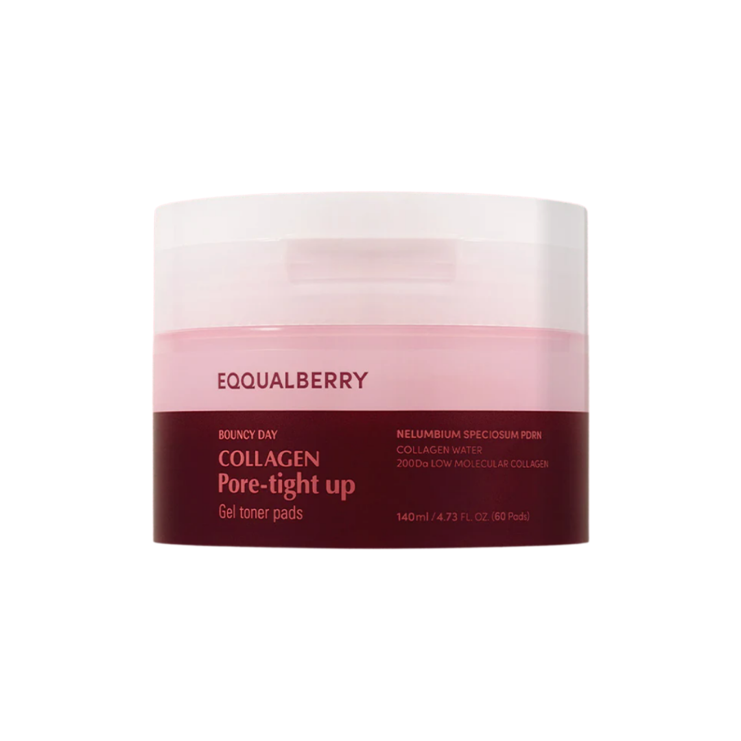 EQQUALBERRY Collagen Pore-Tight Up Gel Toner Pads
