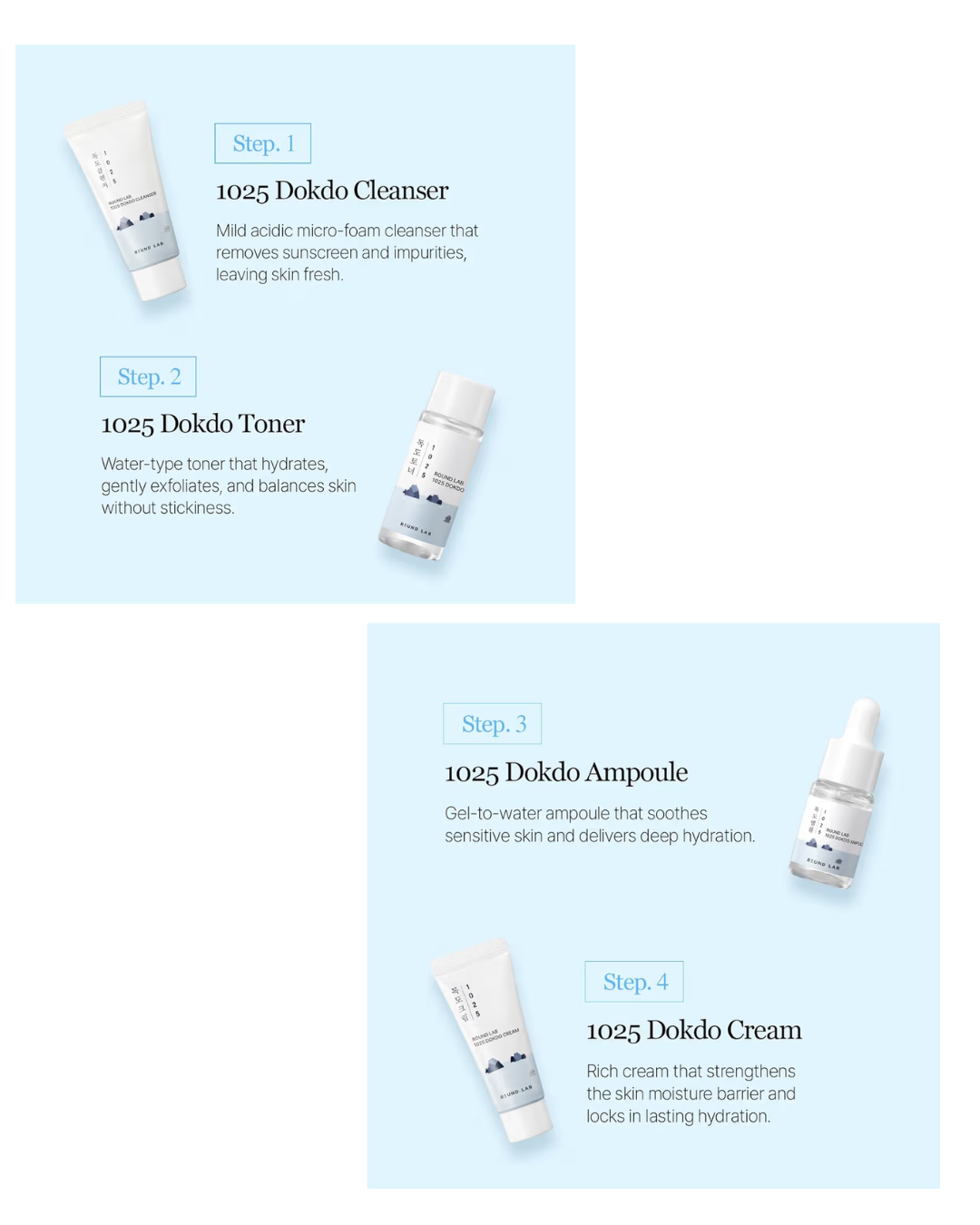 RoundLab 1025 Dokdo travel routine kit