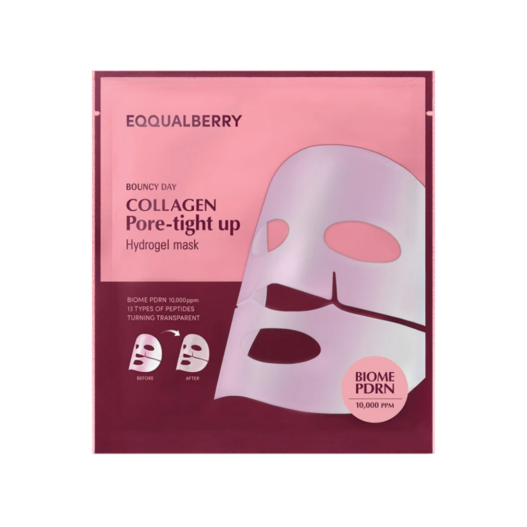 EQQUALBERRY Collagen Pore-Tight Up Hydrogel Mask (4Pack)