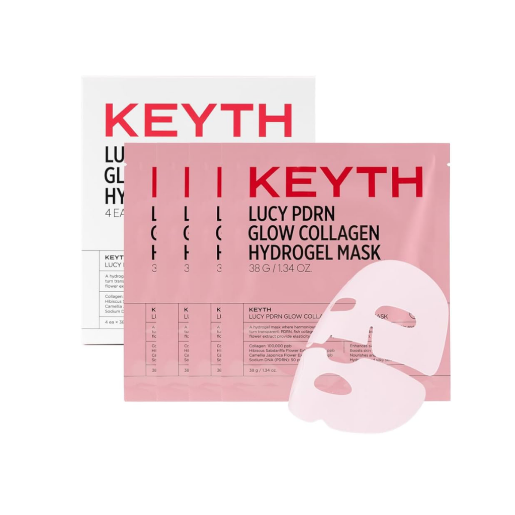 KEYTH LUCY PDRN GLOW COLLAGEN HYDROGEL MASK 4EA