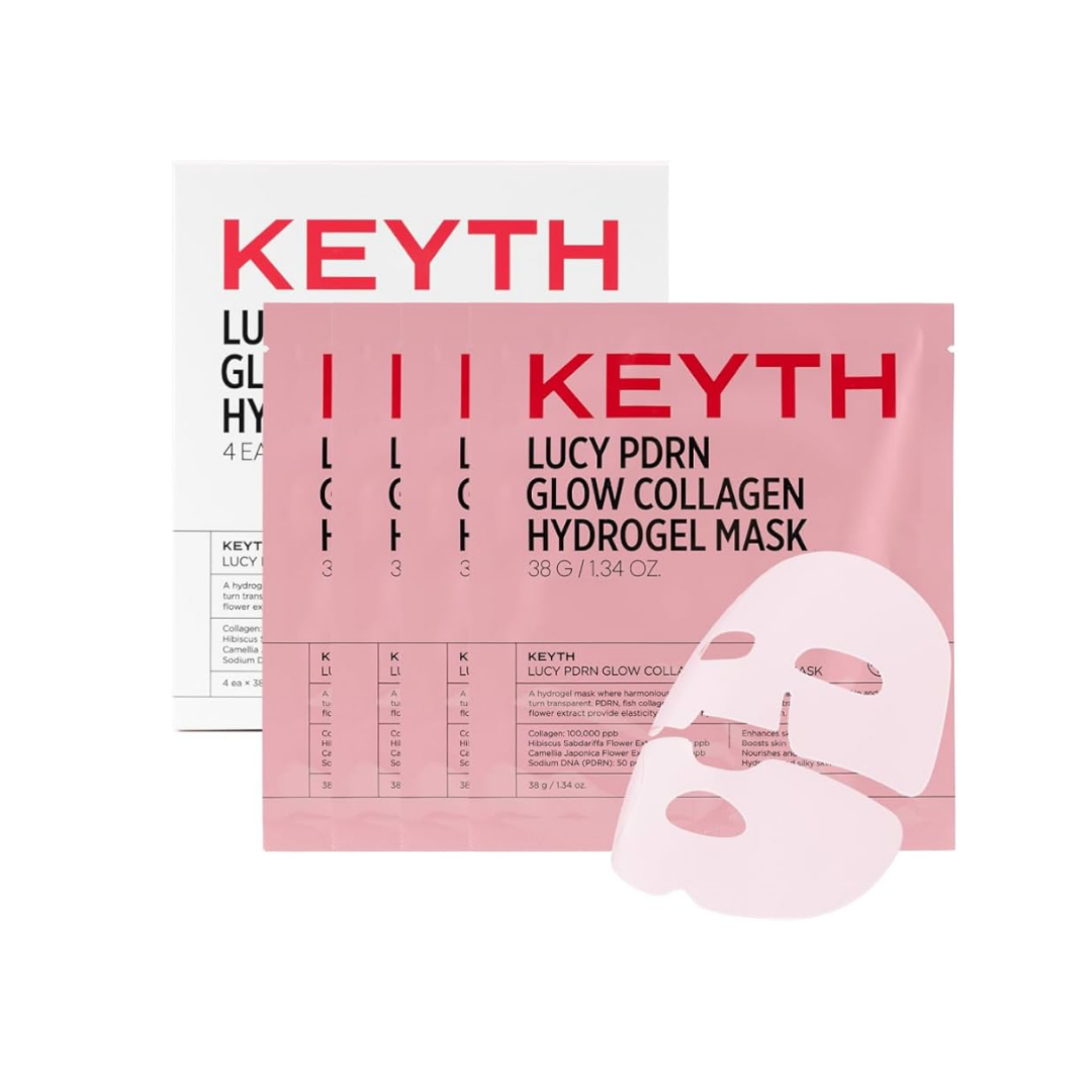 KEYTH LUCY PDRN GLOW COLLAGEN HYDROGEL MASK 4EA