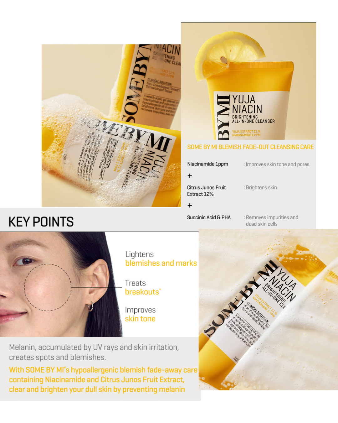 SomeByMi Yuja Niacin Anti Blemish Set