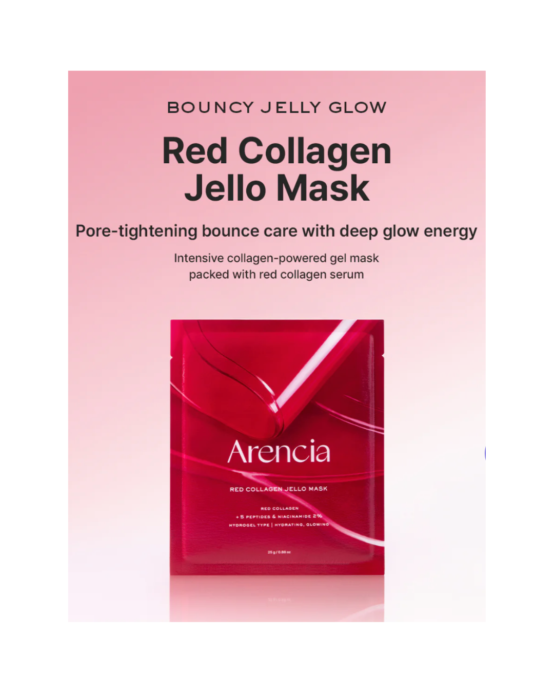 Arencia Red Collagen Jello Mask