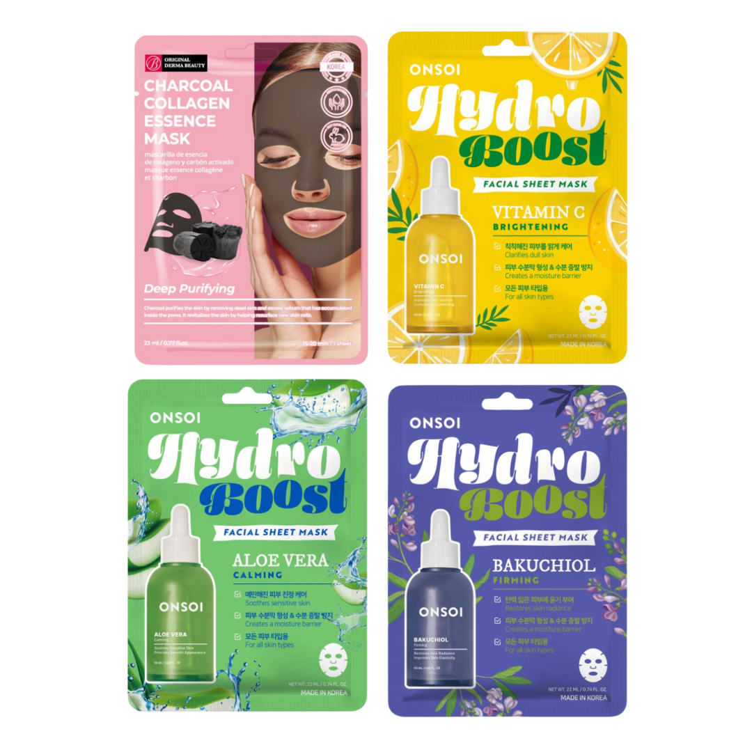 Hydro Boost Essential Masks 4Pack