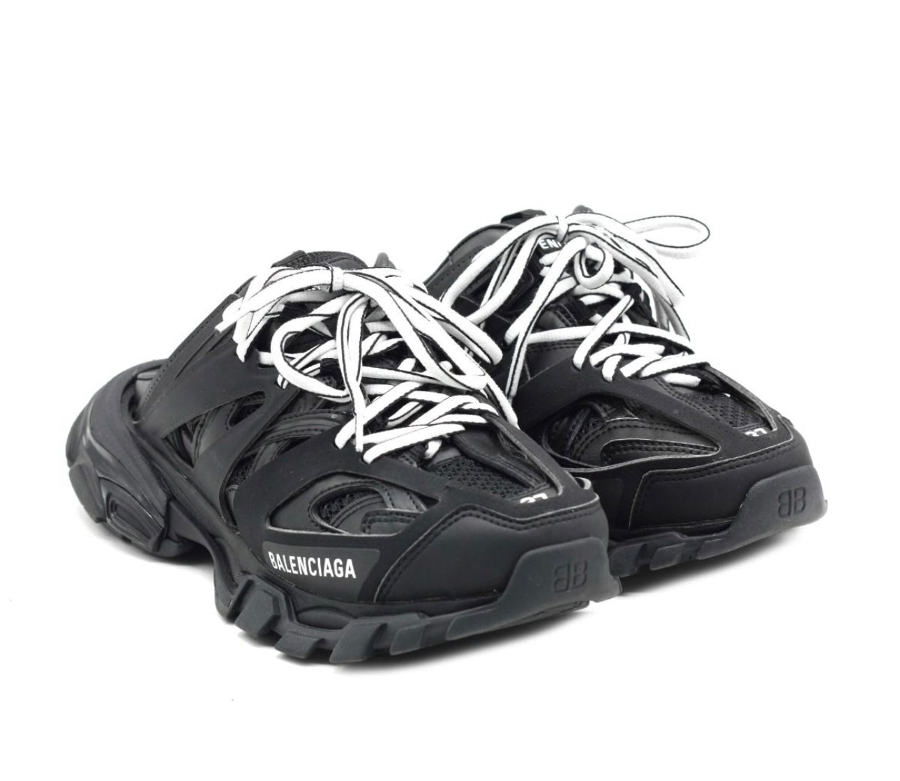BALENCIAGA
Mesh Rubber Track Mules Black Sz 37 used