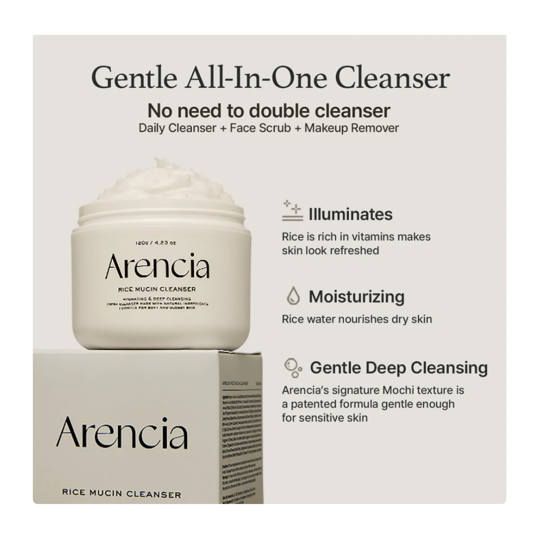 Arencia Rice Mucin Face Cleanser