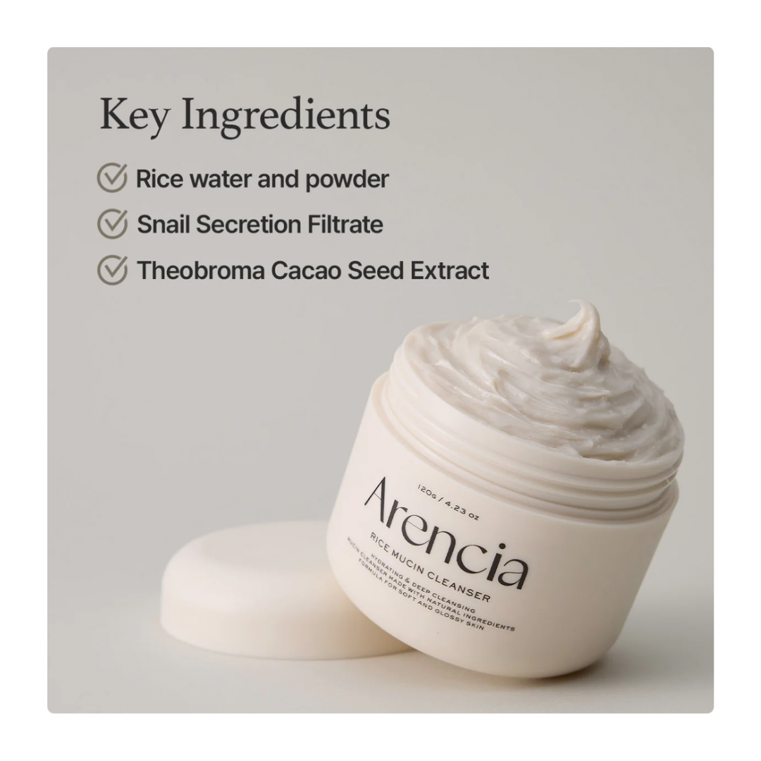 Arencia Rice Mucin Face Cleanser