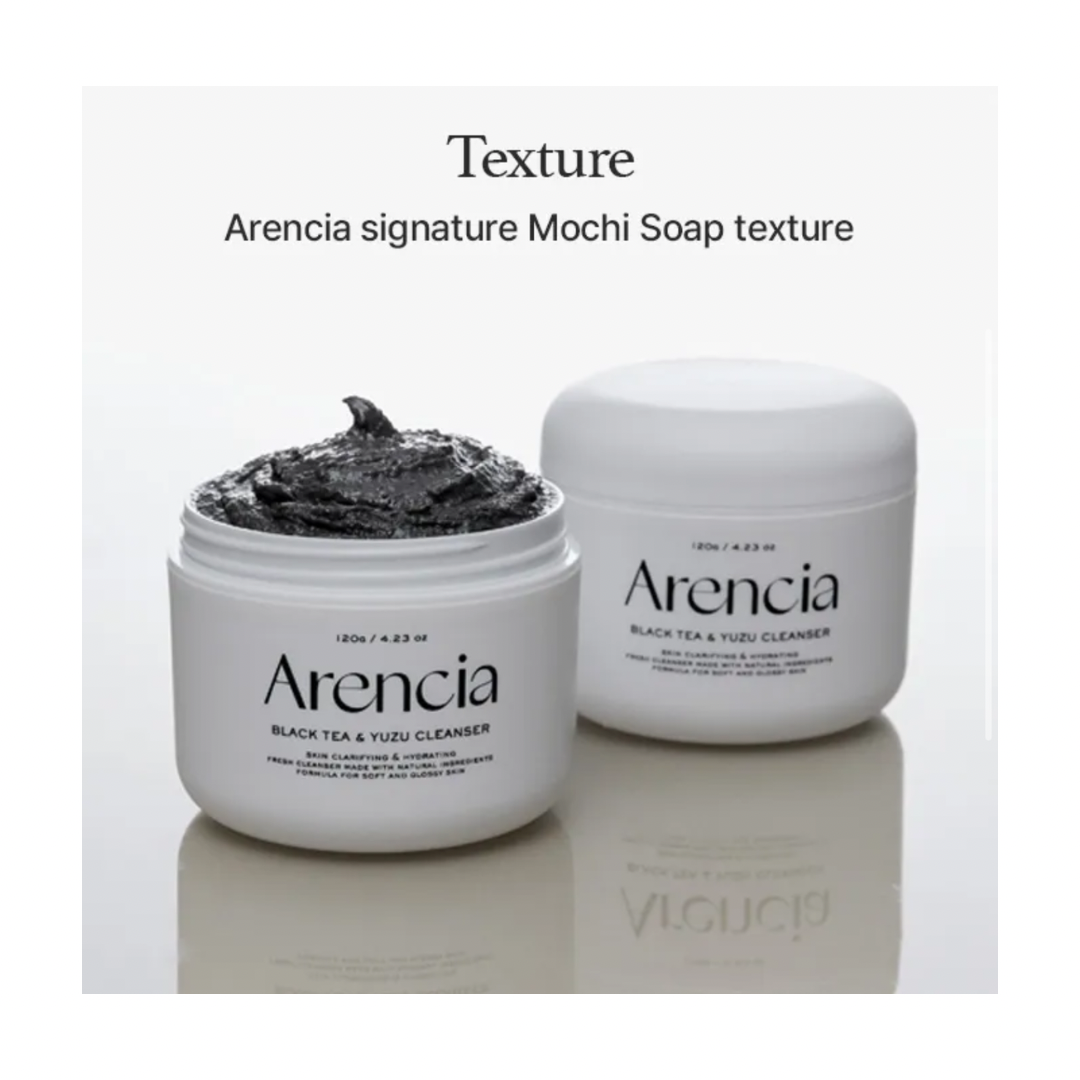 Arencia Black Tea Rice Mochi Cleanser