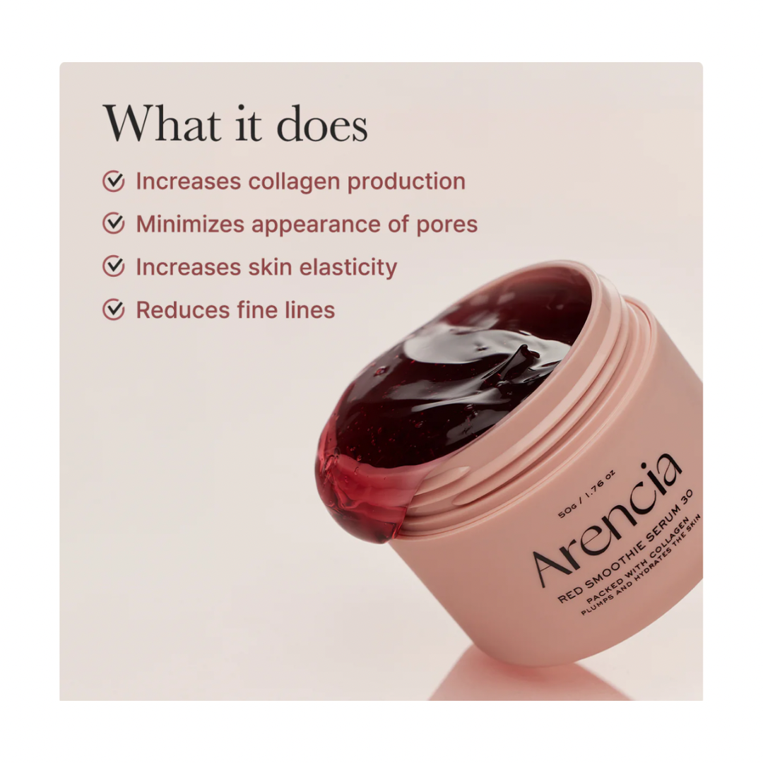 Arencia Overnight Red Smoothie Face Mask Serum