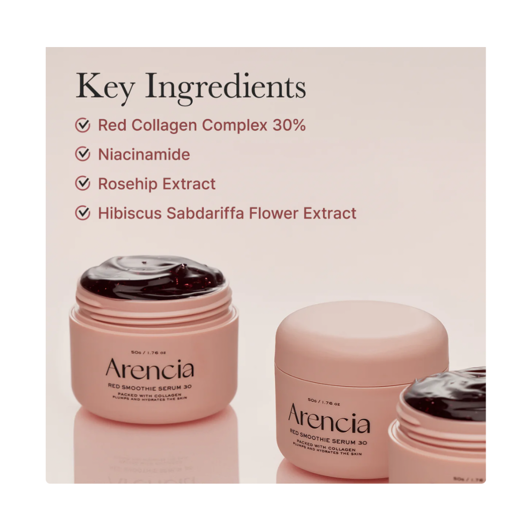Arencia Overnight Red Smoothie Face Mask Serum
