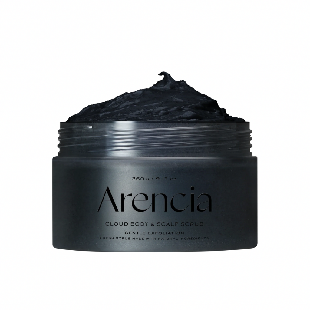Arencia Fresh Cloud Sea Salt Body & Scalp Scrub (Black)