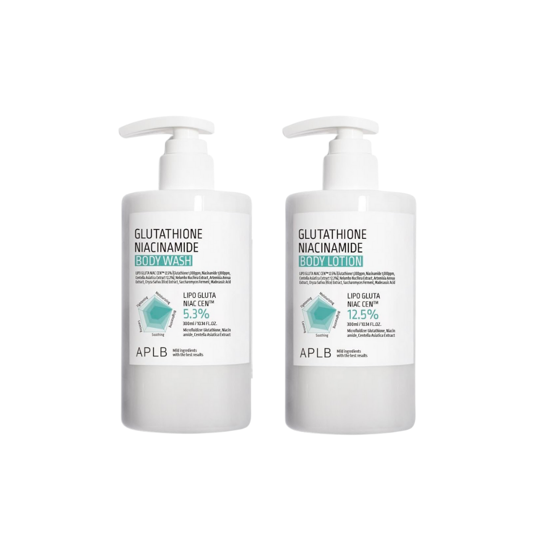 APLB Glutathione Niacinamide Body Lotion & Body Wash Set
