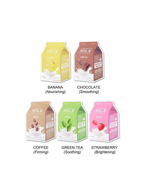 A’pieu Milk 5Pack Sheet Masks