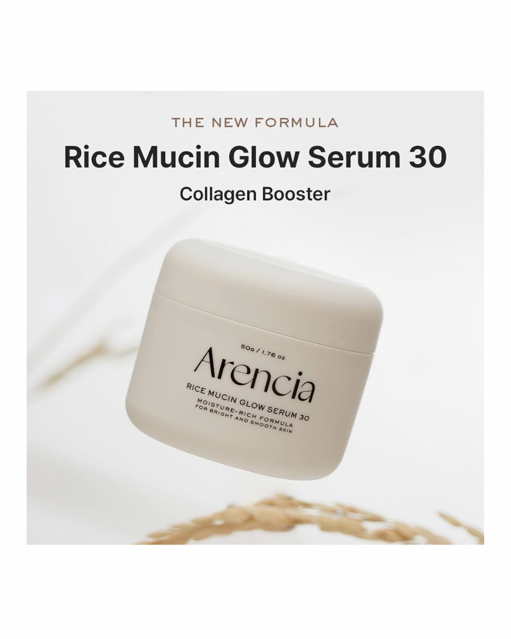 Arencia Rice Mucin Overnight Glow Face Mask Serum